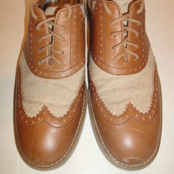 Johnston & Murphy Brown Canvas Oxford WITH TAG